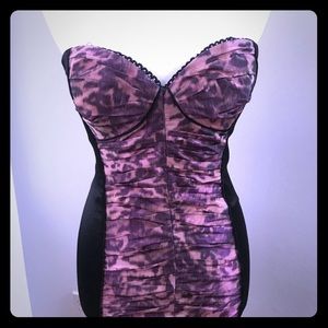 Super Sexy Bebe Bustier Strapless Dress